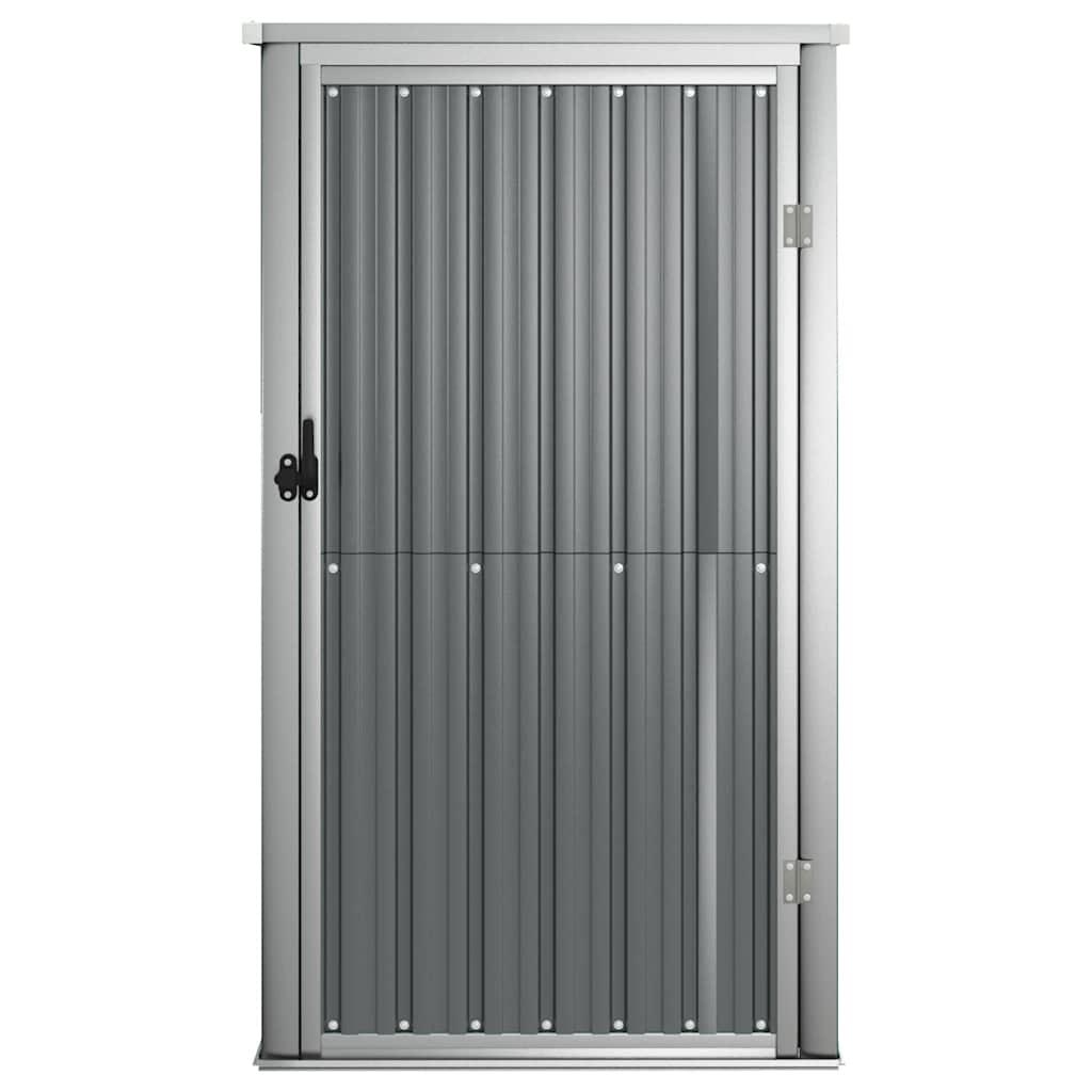 8720286512814_g_en_hd_1 vidaXL Garden Tool Shed Grey 88x89x161 cm Galvanised Steel - Image 3