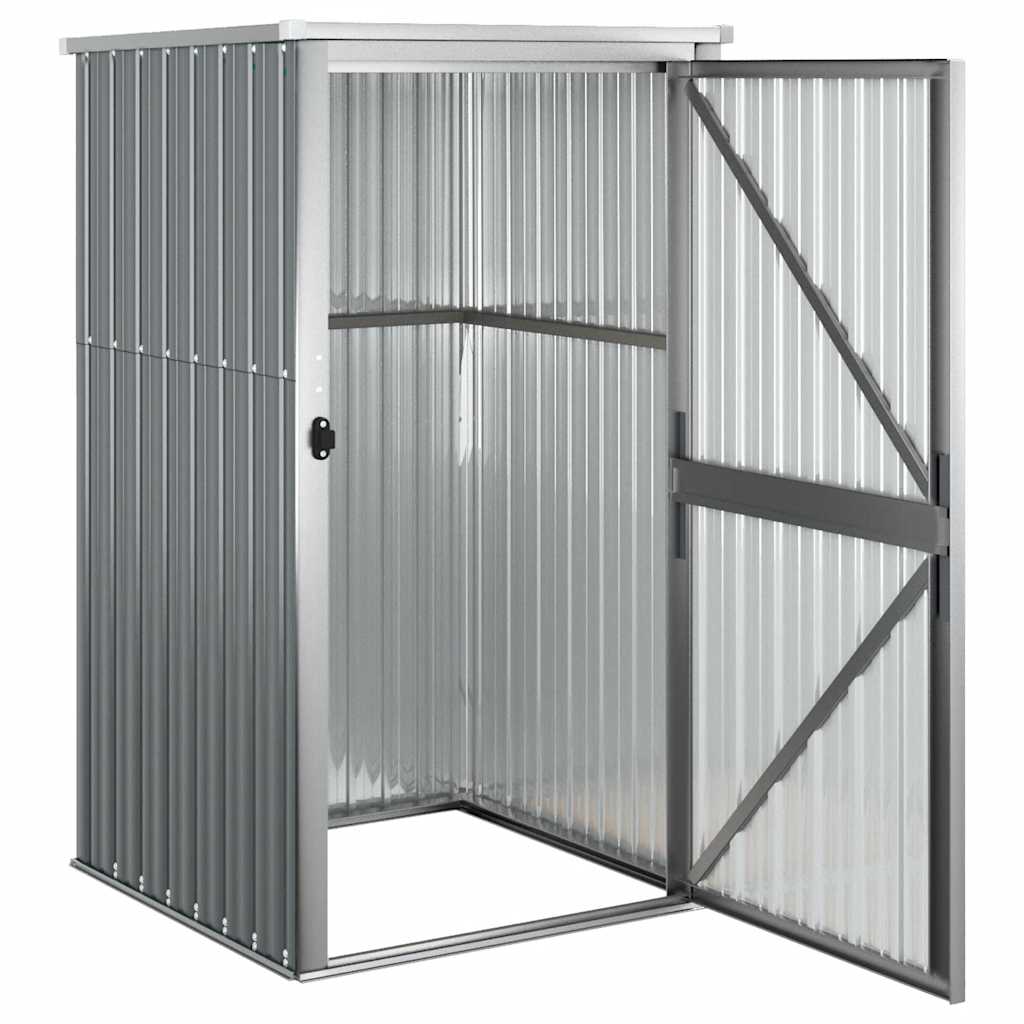 8720286512814_g_en_hd_2 vidaXL Garden Tool Shed Grey 88x89x161 cm Galvanised Steel - Image 4