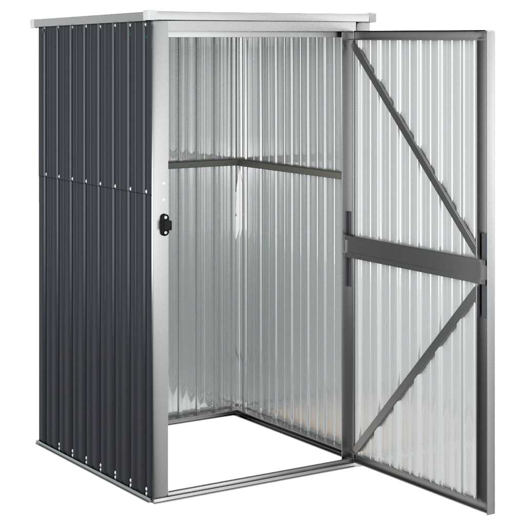 8720286512821_g_en_hd_3 vidaXL Garden Tool Shed Anthracite 88x89x161 cm Galvanised Steel - Image 5