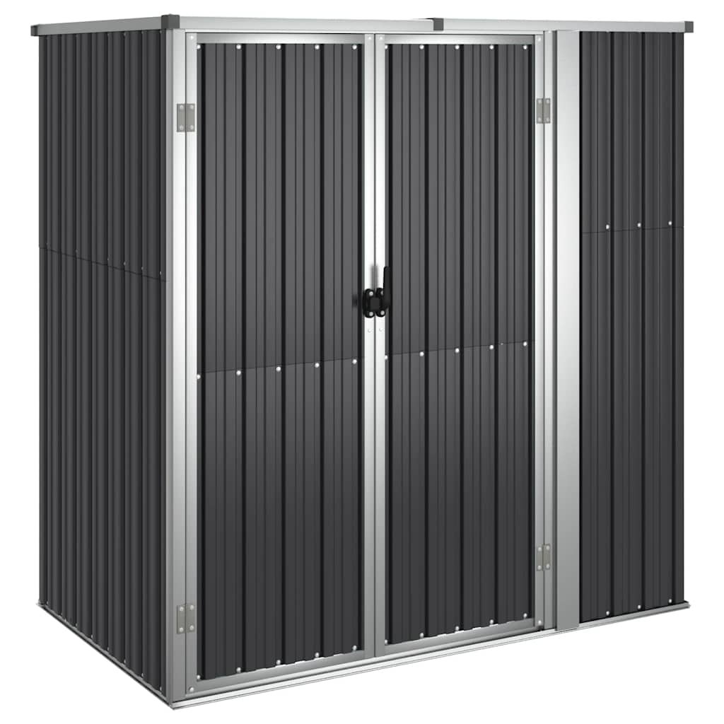 8720286512869_a_en_hd_1 vidaXL Garden Tool Shed Anthracite 161x89x161 cm Galvanised Steel - Image 2