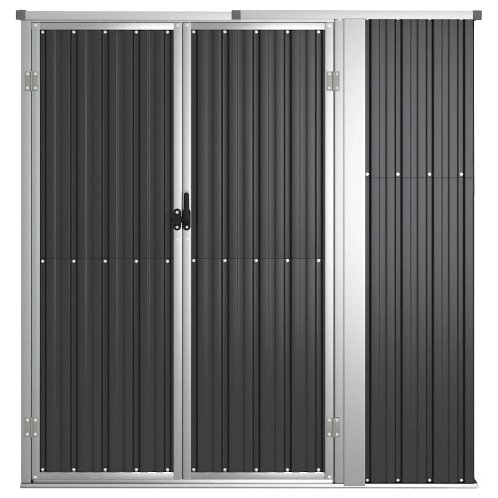 8720286512869_g_en_hd_1 vidaXL Garden Tool Shed Anthracite 161x89x161 cm Galvanised Steel - Image 3