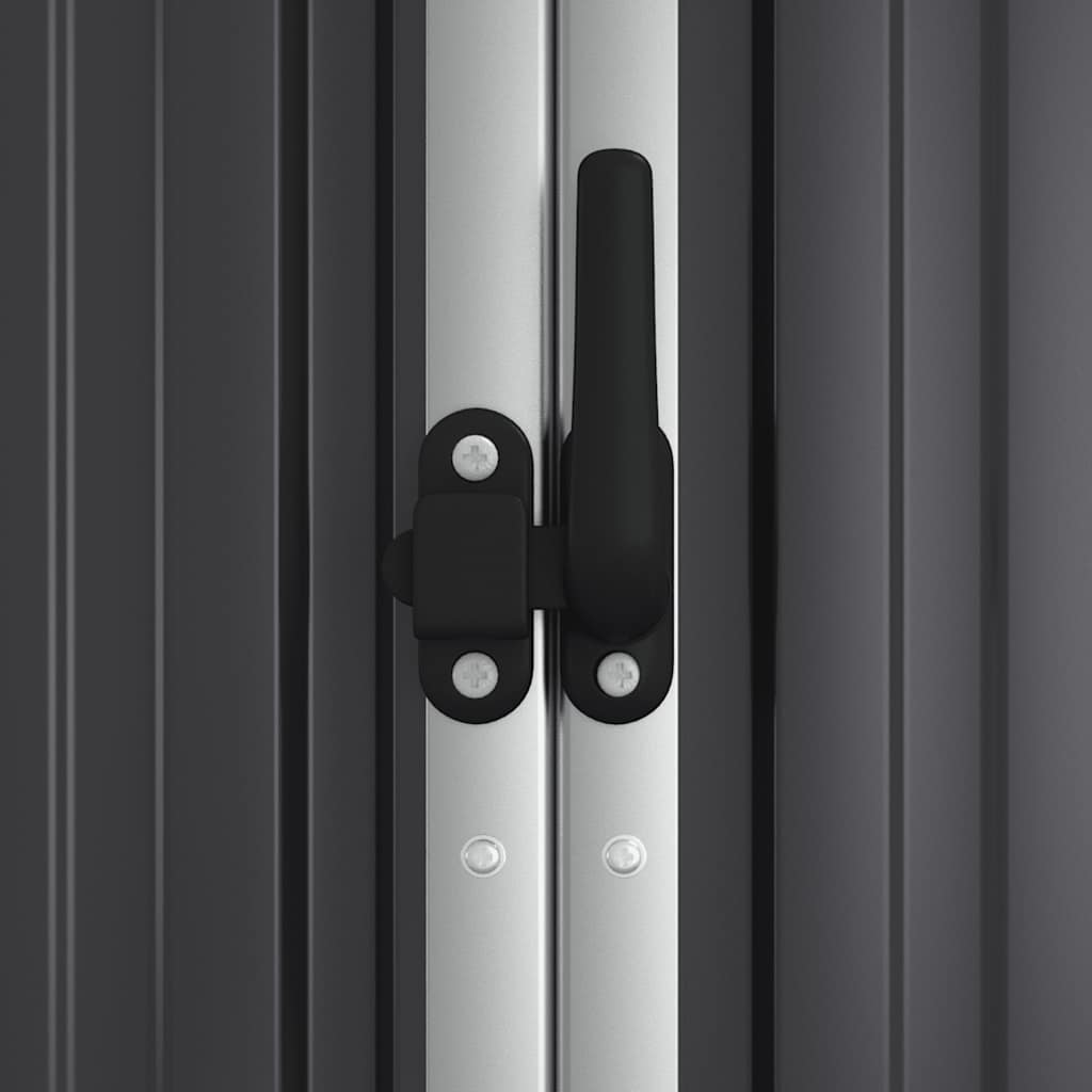 8720286512869_g_en_hd_4 vidaXL Garden Tool Shed Anthracite 161x89x161 cm Galvanised Steel - Image 6