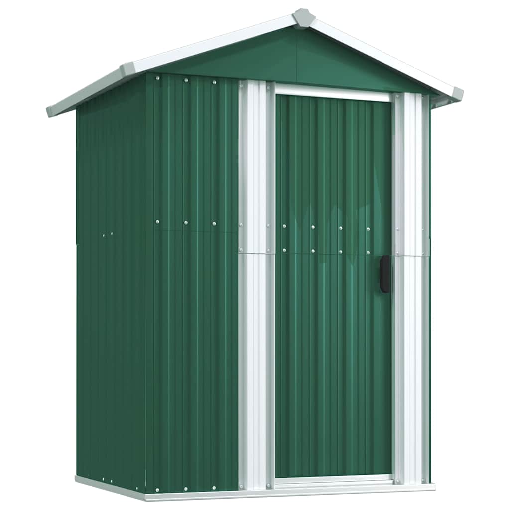 8720286513088_a_en_hd_1 vidaXL Garden Shed Green 126x97.5x177 cm Galvanised Steel - Image 2