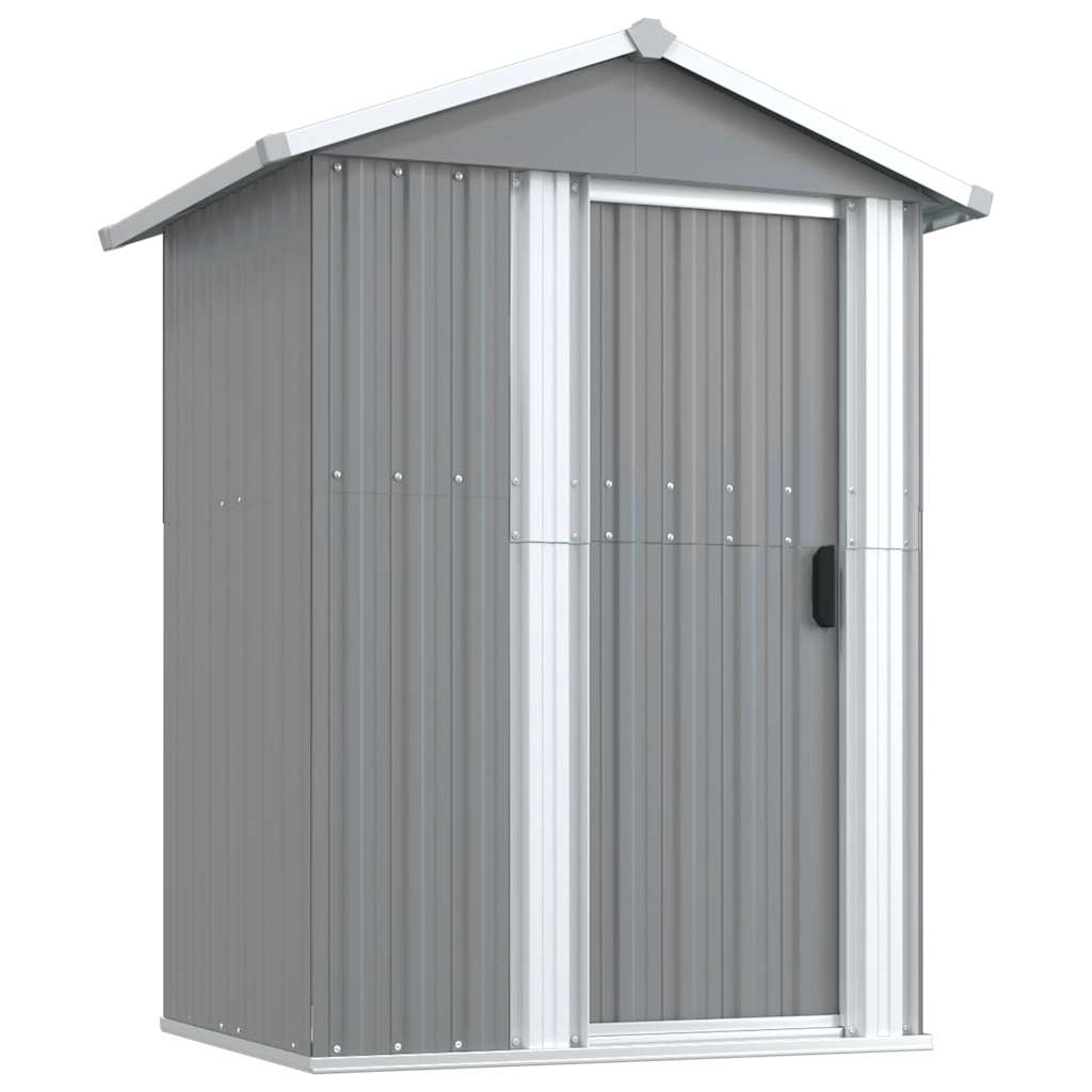 8720286513095_a_en_hd_1 vidaXL Garden Shed Grey 126x97.5x177 cm Galvanised Steel - Image 2