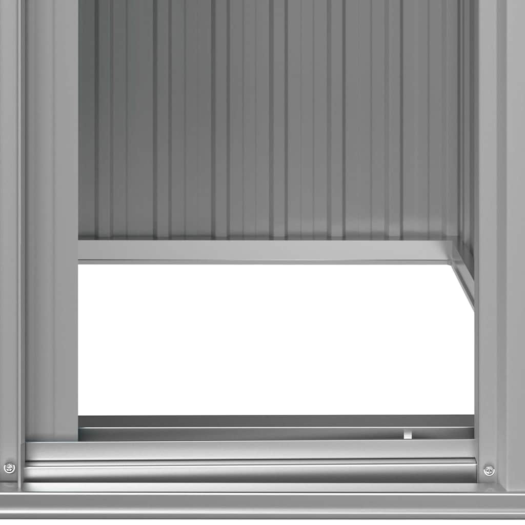 8720286513095_g_en_hd_5 vidaXL Garden Shed Grey 126x97.5x177 cm Galvanised Steel - Image 7
