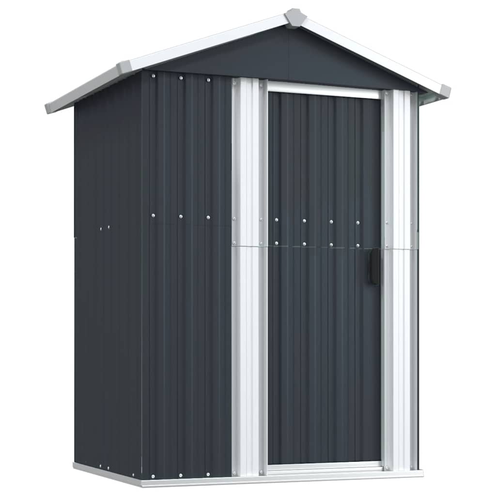 8720286513101_a_en_hd_1 vidaXL Garden Shed Anthracite 126x97.5x177 cm Galvanised Steel - Image 2