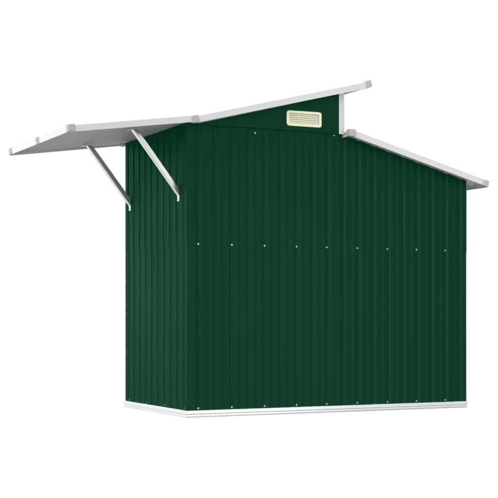 8720286513125_g_en_hd_4 vidaXL Garden Shed Green 270x130x208.5 cm Galvanised Steel - Image 6