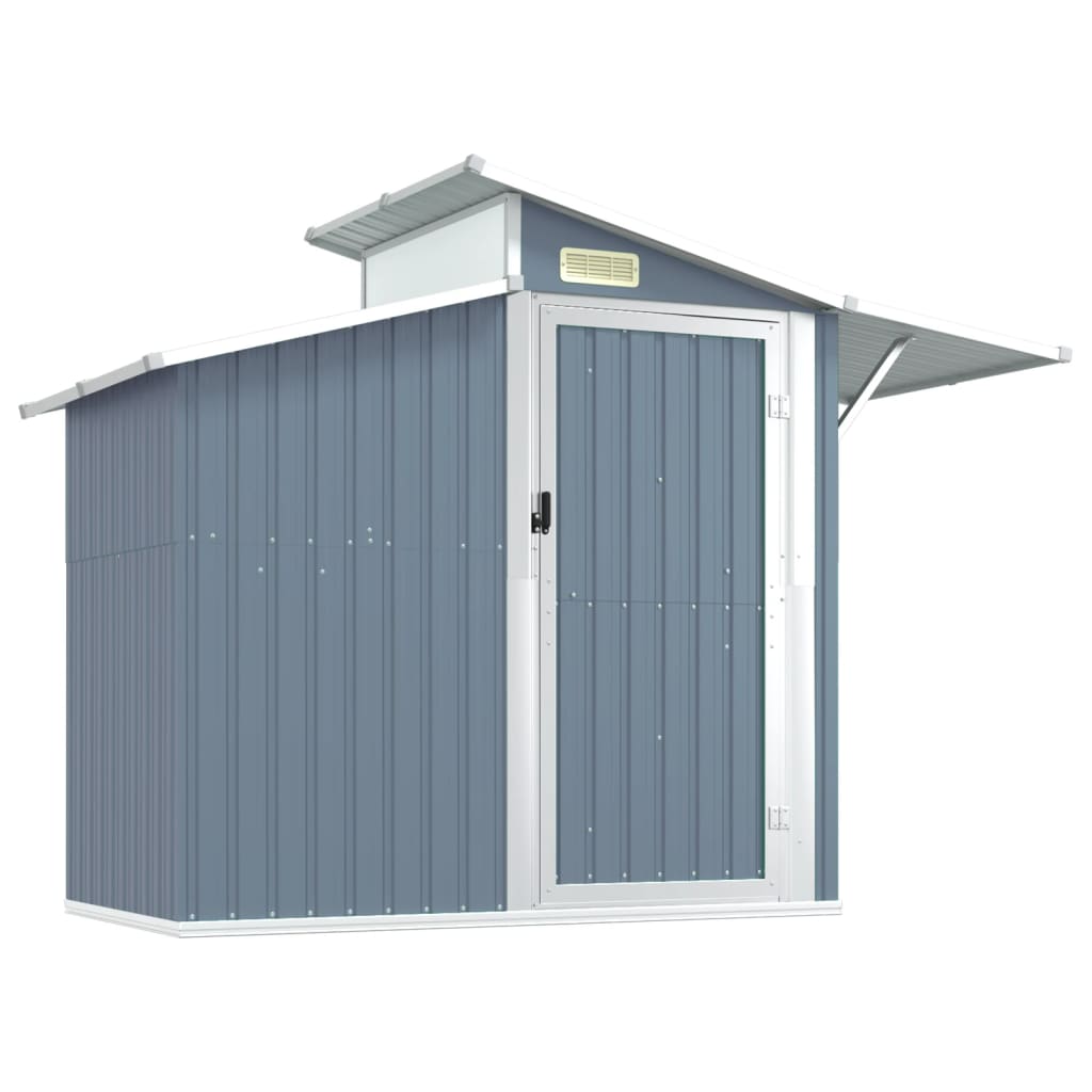 8720286513132_a_en_hd_1 vidaXL Garden Shed Grey 270x130x208.5 cm Galvanised Steel - Image 2