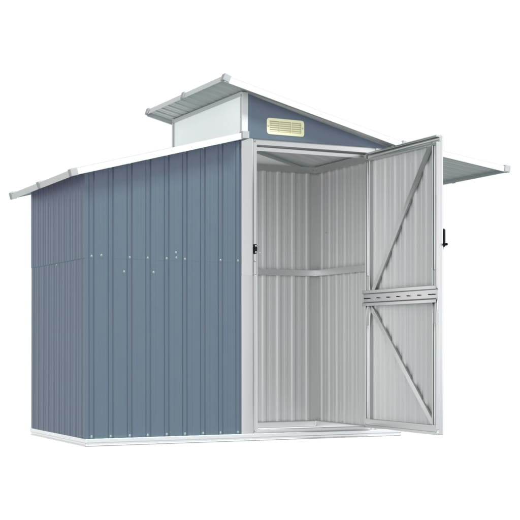 8720286513132_g_en_hd_2 vidaXL Garden Shed Grey 270x130x208.5 cm Galvanised Steel - Image 4