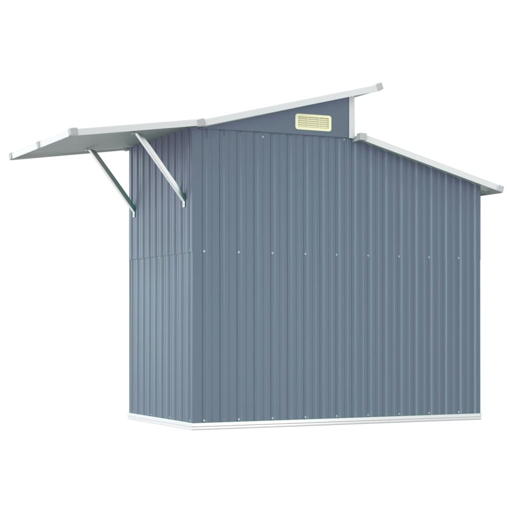 8720286513132_g_en_hd_4 vidaXL Garden Shed Grey 270x130x208.5 cm Galvanised Steel - Image 6