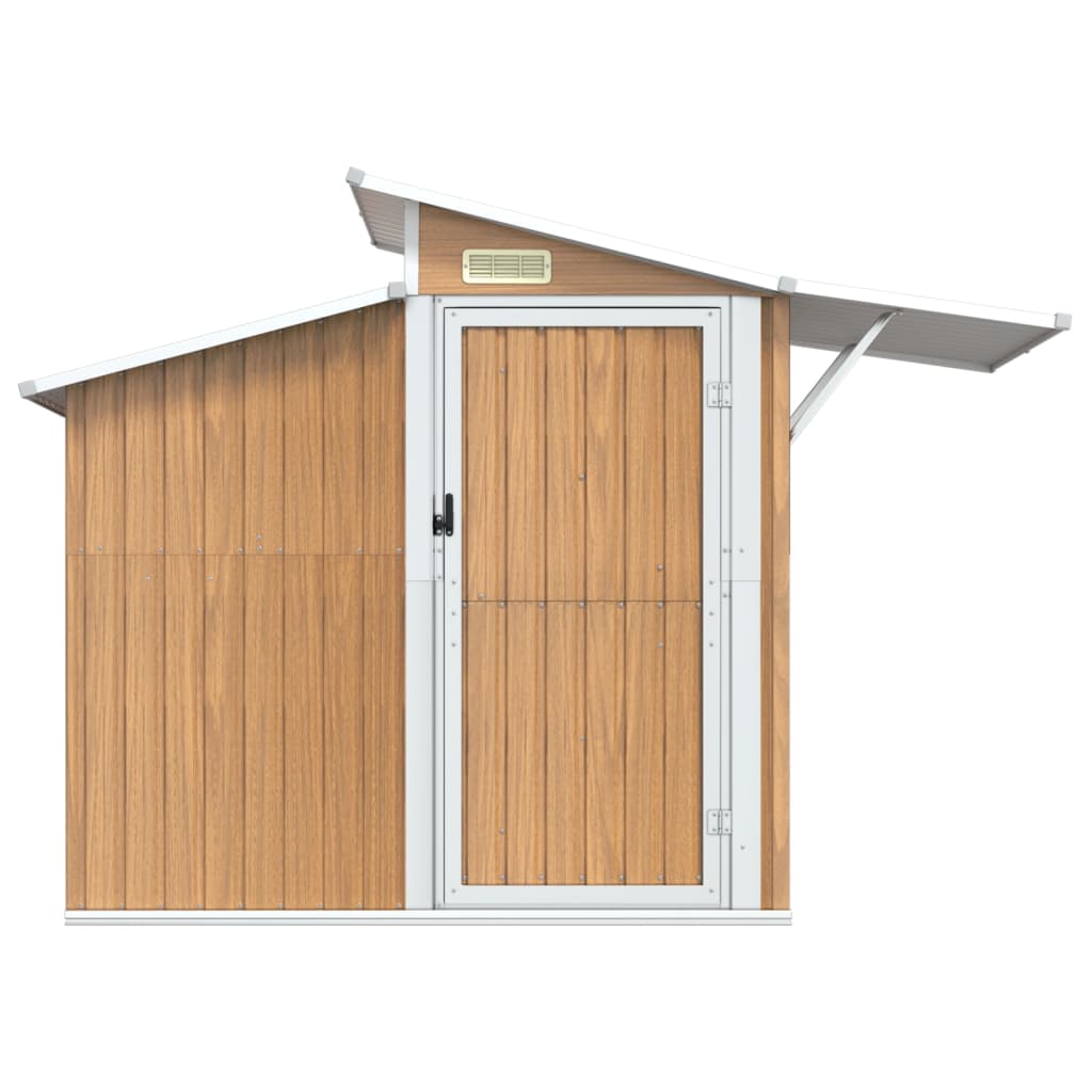 8720286513156_g_en_hd_1 vidaXL Garden Shed Brown 270x130x208.5 cm Galvanised Steel - Image 3