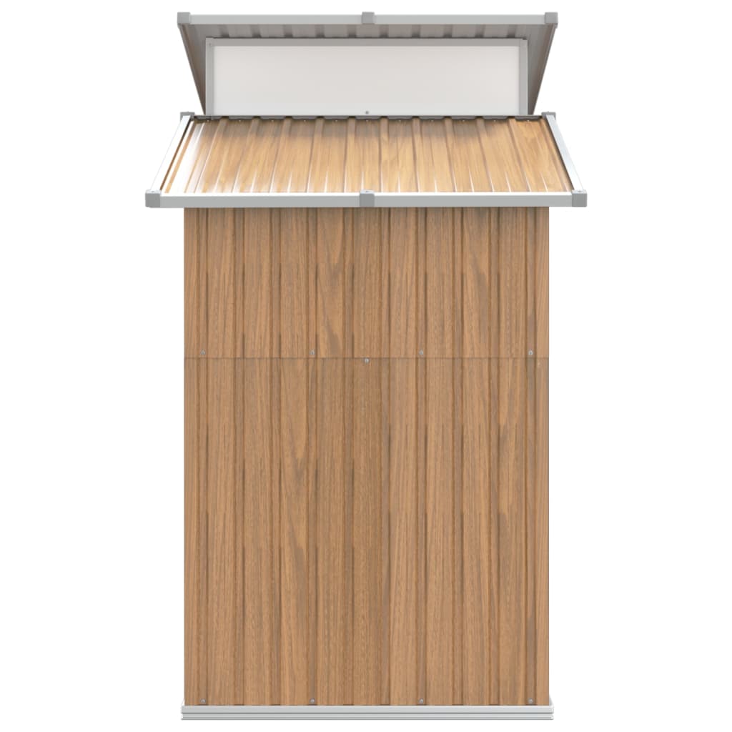 8720286513156_g_en_hd_3 vidaXL Garden Shed Brown 270x130x208.5 cm Galvanised Steel - Image 5