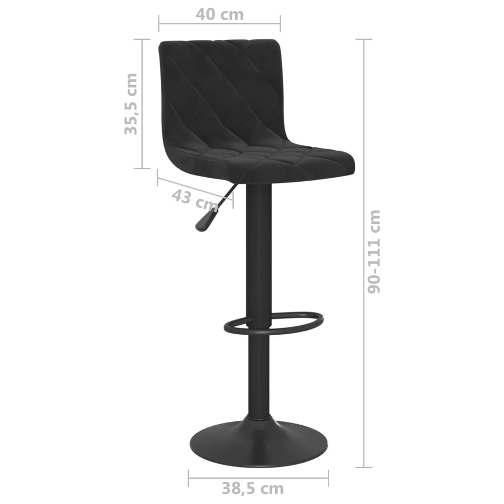 8720286521083_g_en_hd_7 vidaXL Bar Stools 2 pcs Black Velvet - Image 9
