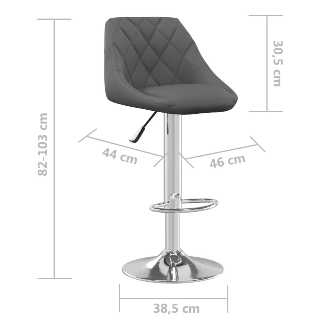 8720286536865_g_en_hd_7 vidaXL Bar Stool 2 Pcs Dark Grey Velvet - Image 9