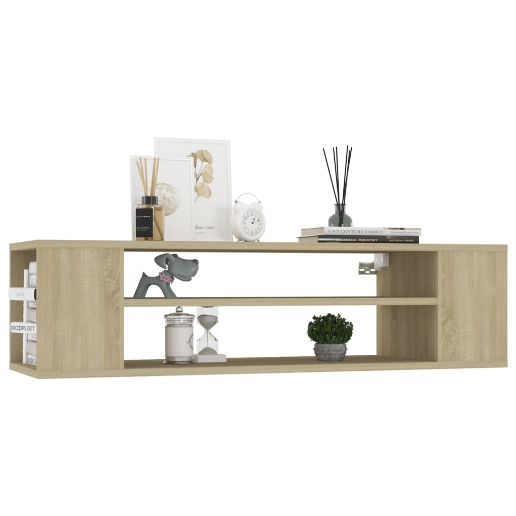 8720286541548_g_en_hd_1 vidaXL Hanging TV Cabinet Sonoma Oak 100x30x26.5 cm Engineered Wood - Image 4