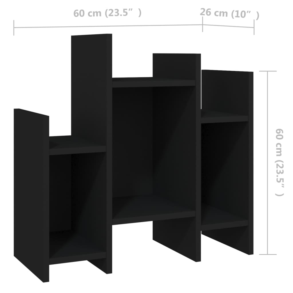 8720286542064_g_en_hd_5 vidaXL Side Cabinet Black 60x26x60 cm Engineered Wood - Image 8