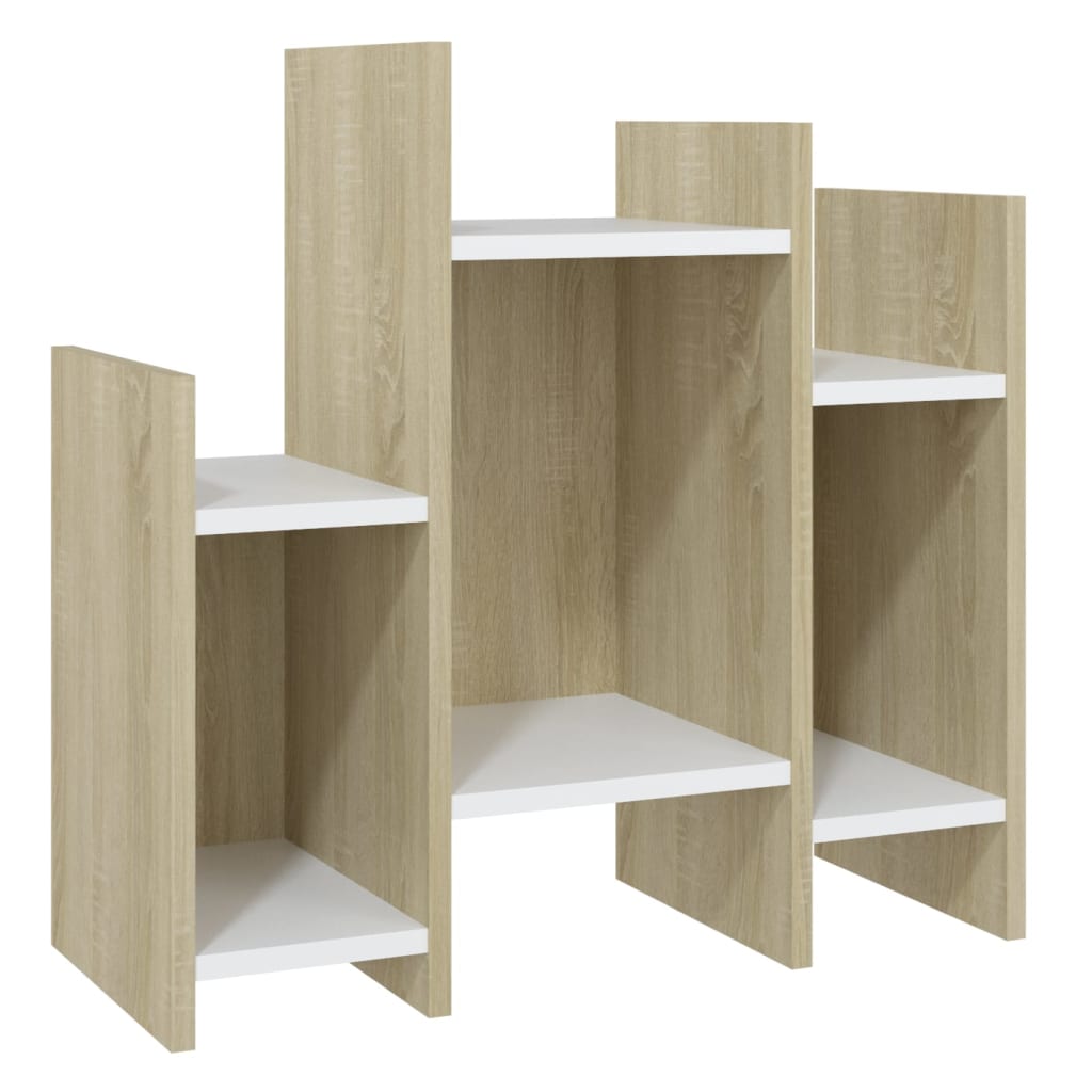 8720286542101_a_en_hd_1 vidaXL Side Cabinet Sonoma Oak and White 60x26x60 cm Engineered Wood - Image 2