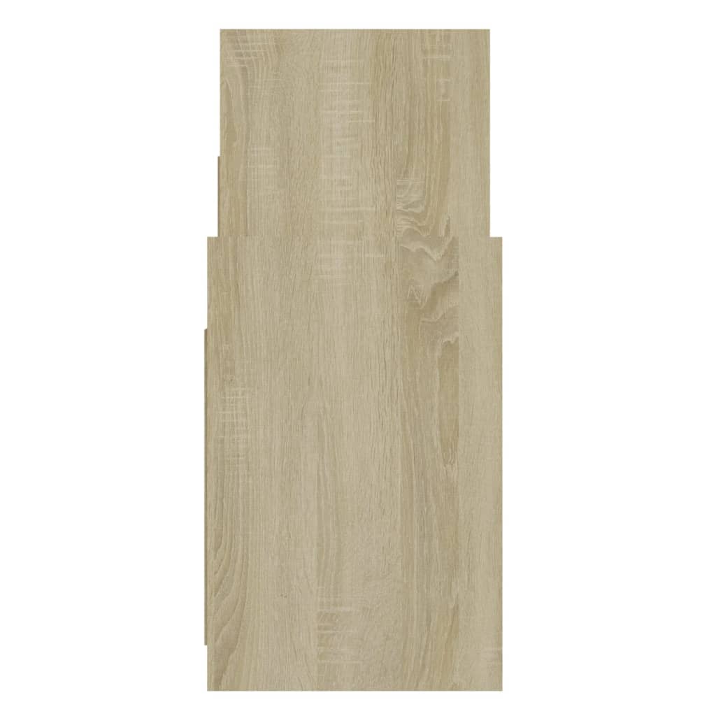 8720286542101_g_en_hd_4 vidaXL Side Cabinet Sonoma Oak and White 60x26x60 cm Engineered Wood - Image 7