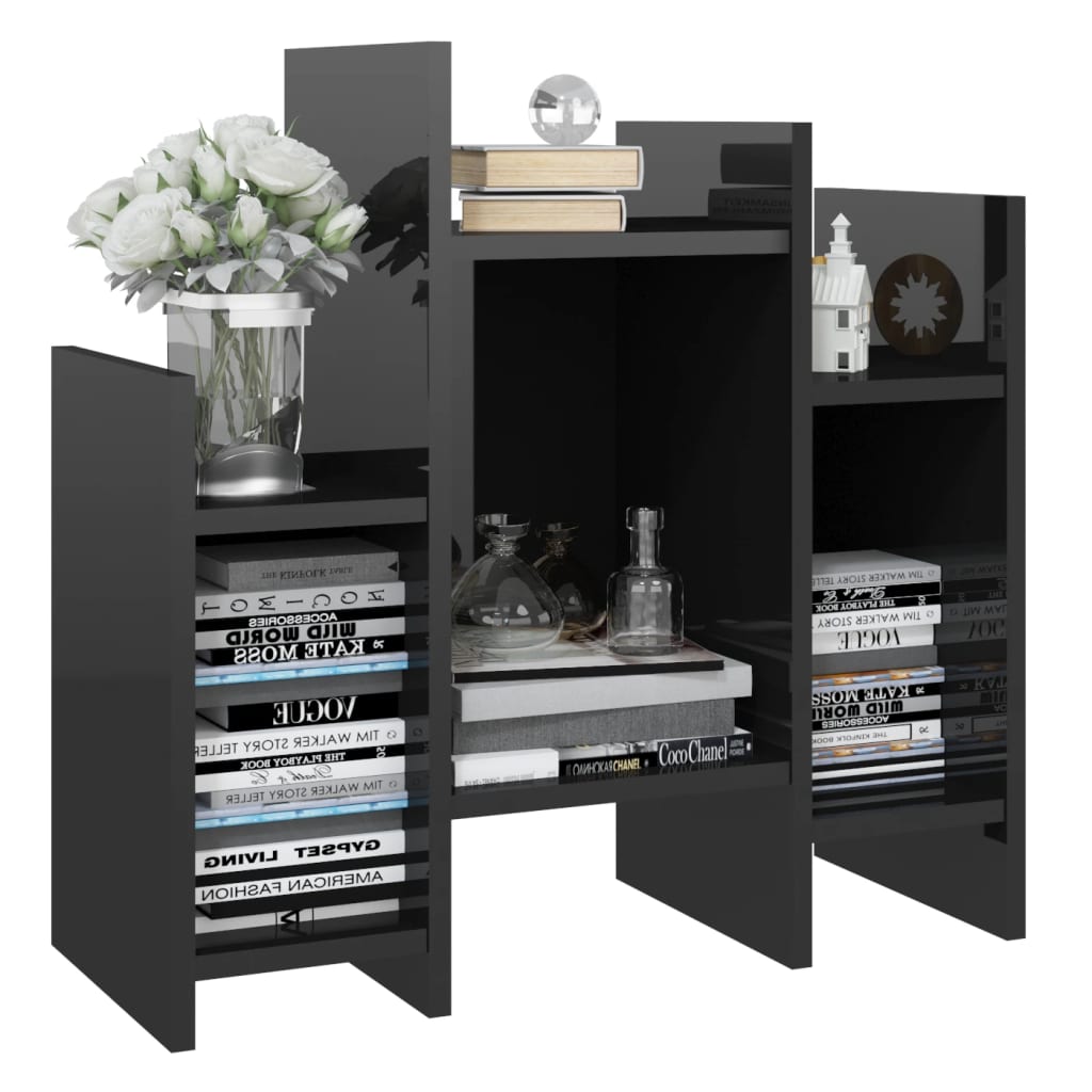 8720286542125_g_en_hd_2 vidaXL Side Cabinet High Gloss Black 60x26x60 cm Engineered Wood - Image 5