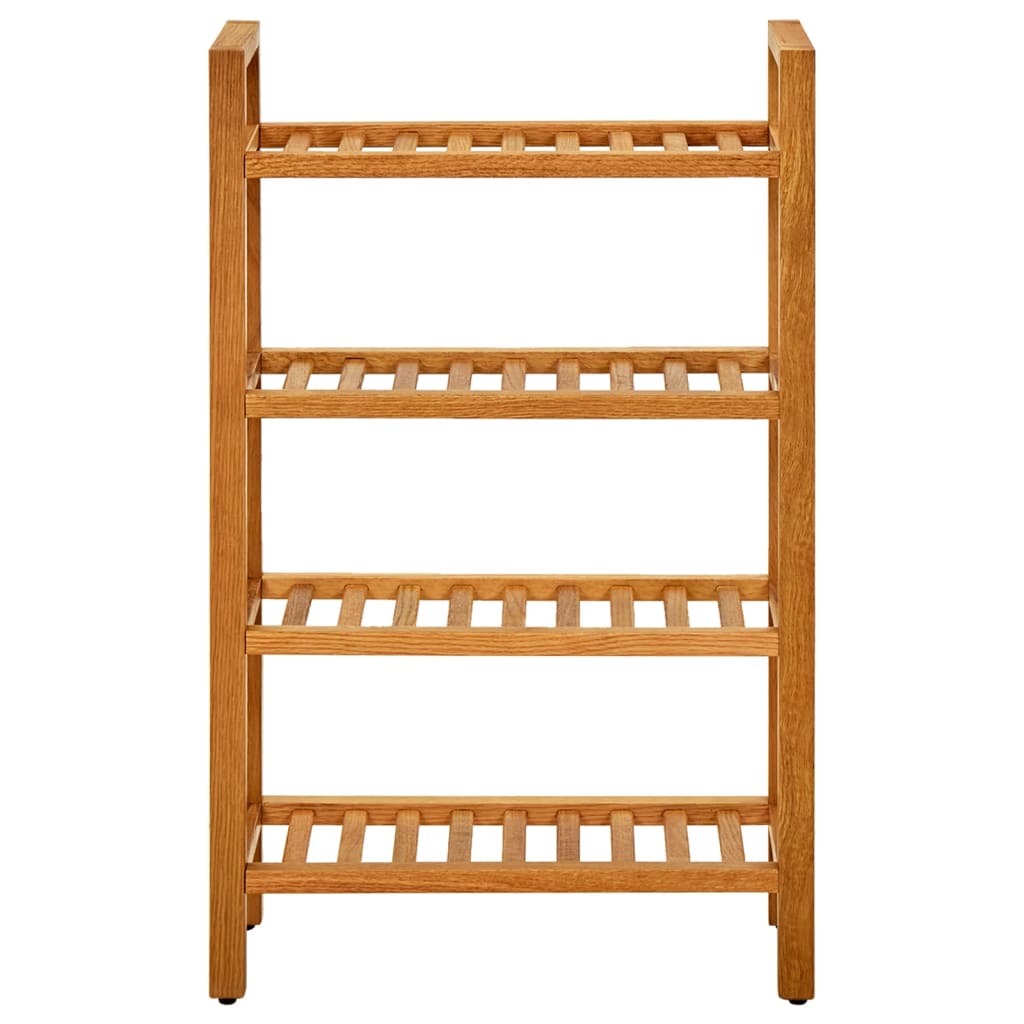 8720286543092_g_en_hd_1 vidaXL Shoe Rack with 4 Shelves 50x27x80 cm Solid Oak Wood - Image 2