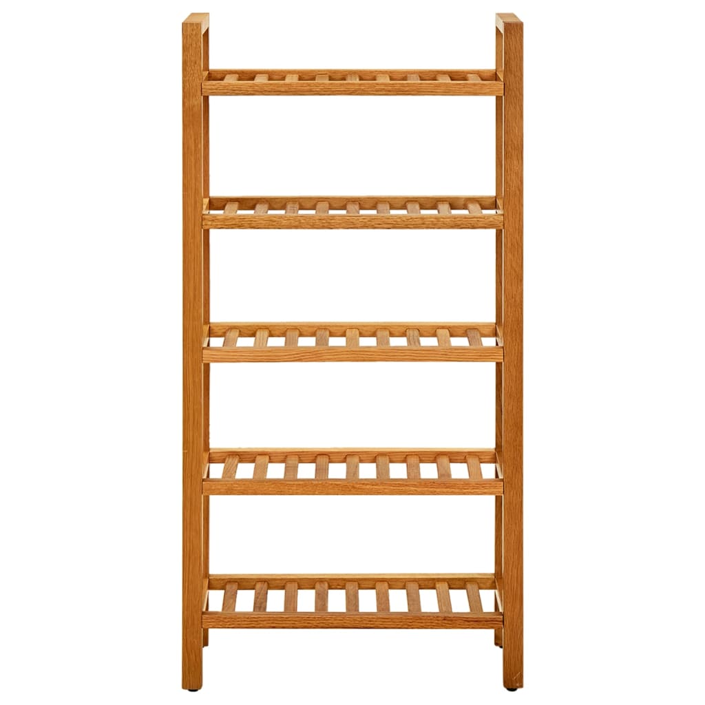 8720286543108_g_en_hd_1 vidaXL Shoe Rack with 5 Shelves 50x27x100 cm Solid Oak Wood - Image 2