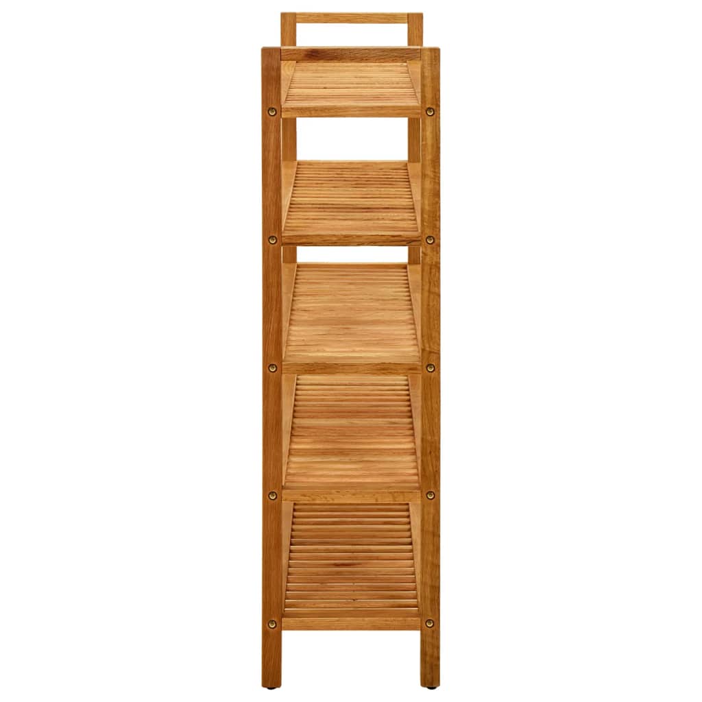 8720286543146_g_en_hd_2 vidaXL Shoe Rack with 5 Shelves 100x27x100 cm Solid Oak Wood - Image 4