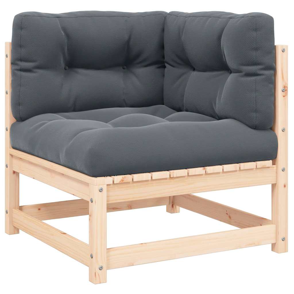 8720286543597_a_en_hd_1 vidaXL Garden Corner Sofa with Anthracite Cushions Solid Pinewood - Image 1