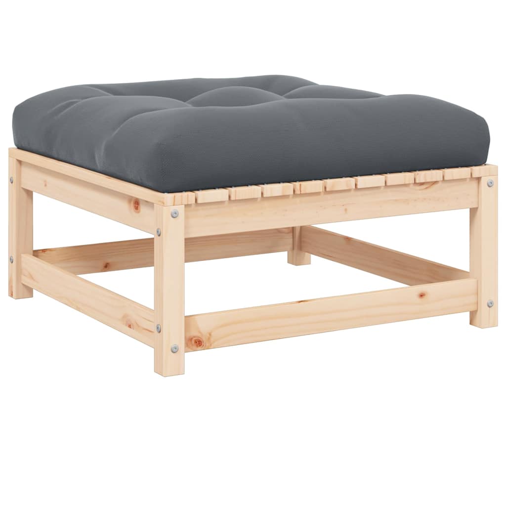 8720286543610_a_en_hd_1 vidaXL Garden Footstool with Cushion Solid Pinewood - Image 1