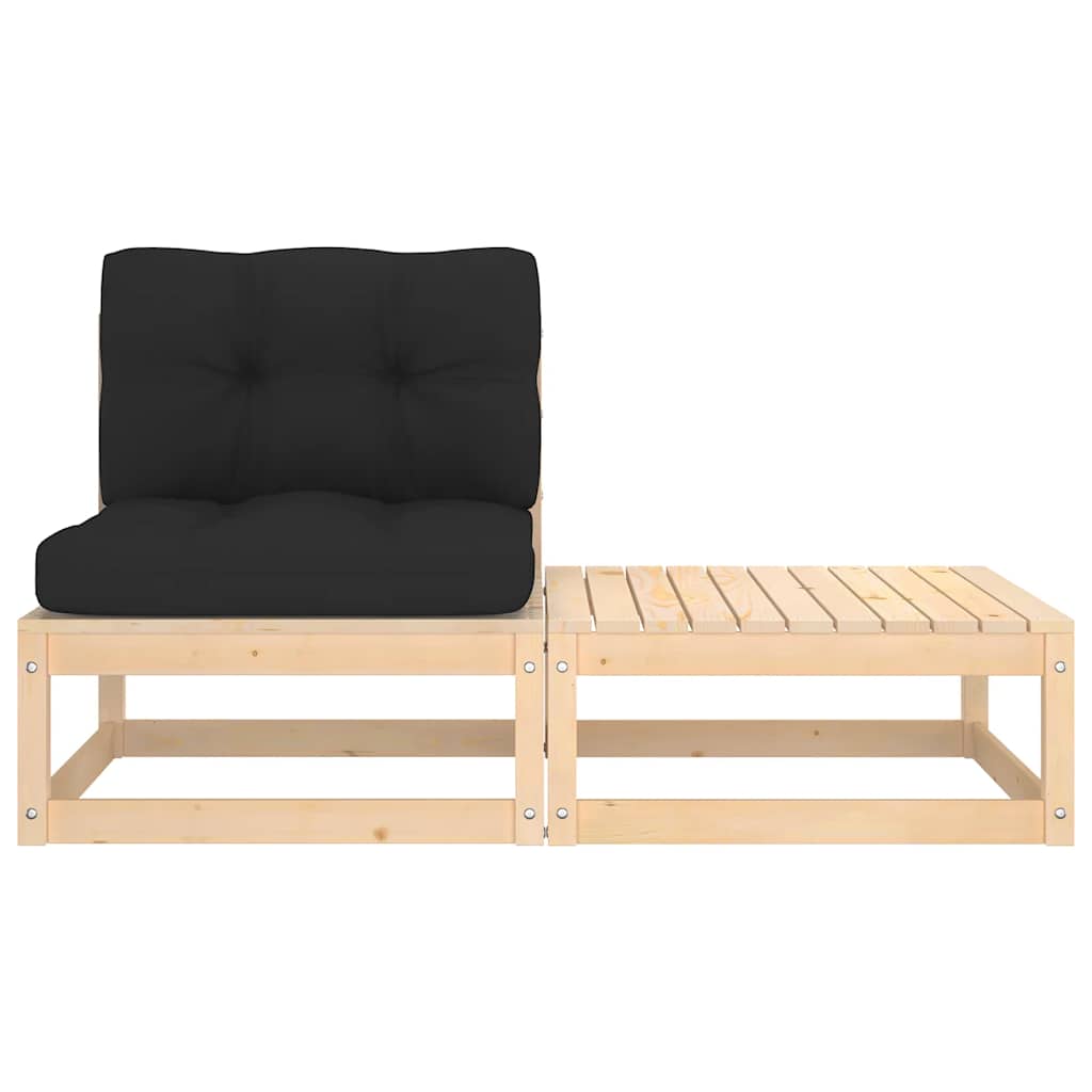 8720286543689_g_en_hd_1 vidaXL 2 Piece Garden Lounge Set with Cushions Solid Pinewood - Image 2