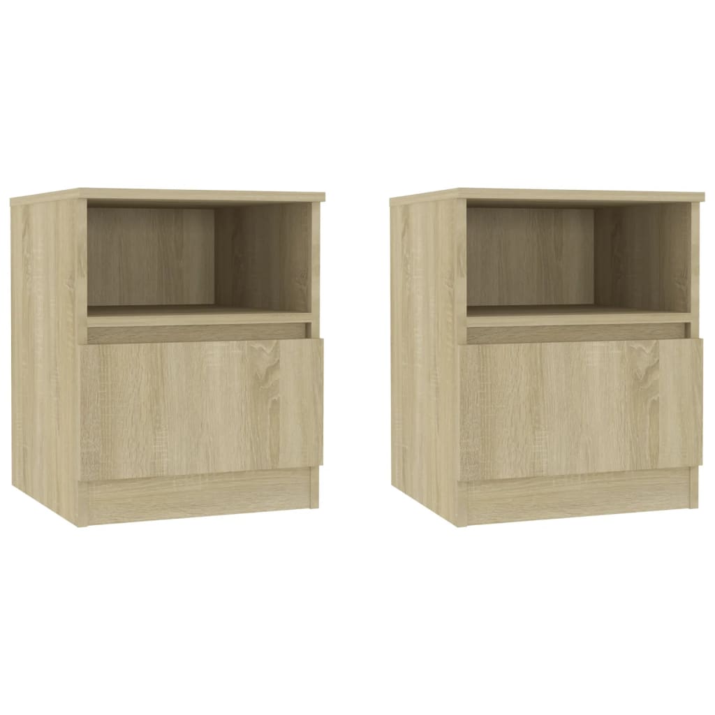 8720286557693_a_en_hd_1 vidaXL Bed Cabinets 2 pcs Sonoma Oak 40x40x50 cm Engineered Wood - Image 2