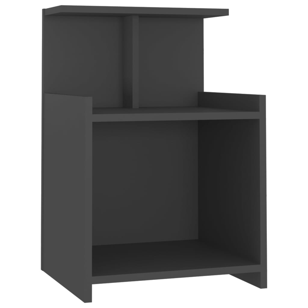 8720286557846_a_en_hd_1 vidaXL Bed Cabinet Grey 40x35x60 cm Engineered Wood - Image 2