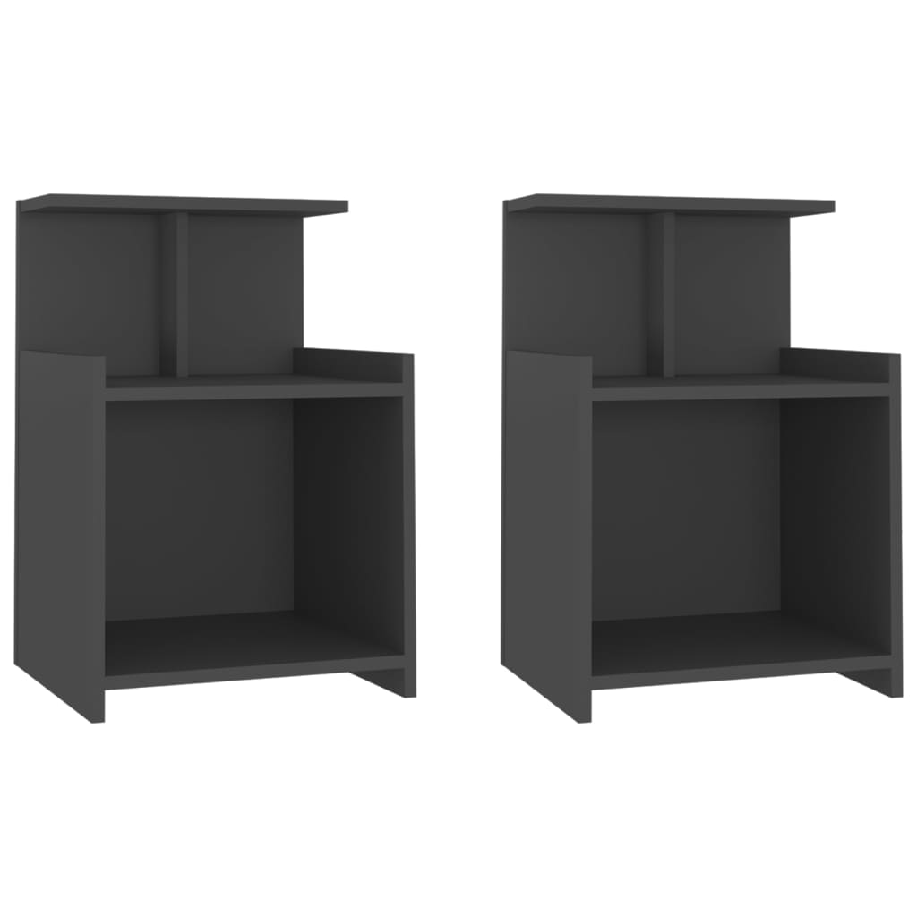8720286557853_a_en_hd_1 vidaXL Bed Cabinets 2 pcs Grey 40x35x60 cm Engineered Wood - Image 2