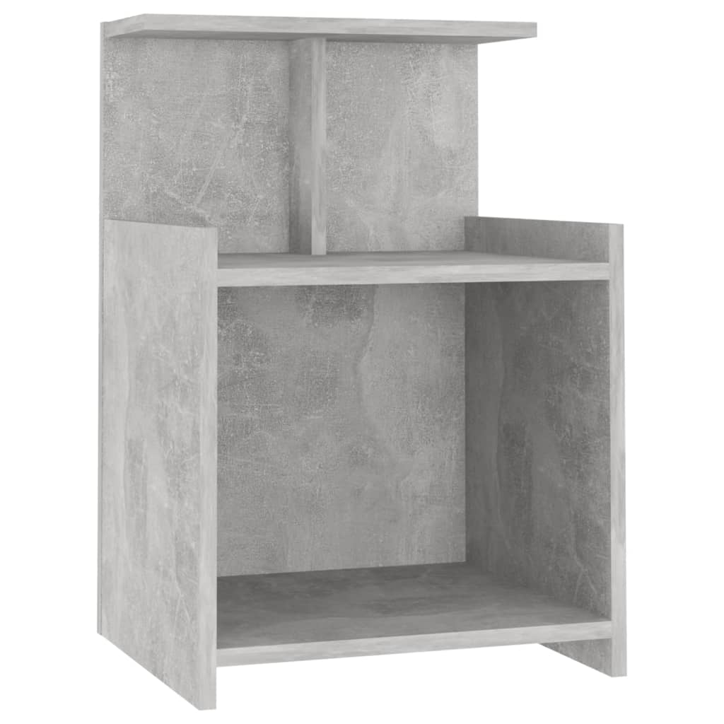 8720286557884_a_en_hd_1 vidaXL Bed Cabinet Concrete Grey 40x35x60 cm Engineered Wood - Image 2
