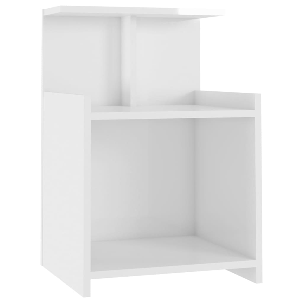 8720286557921_a_en_hd_1 vidaXL Bed Cabinet High Gloss White 40x35x60 cm Engineered Wood - Image 2