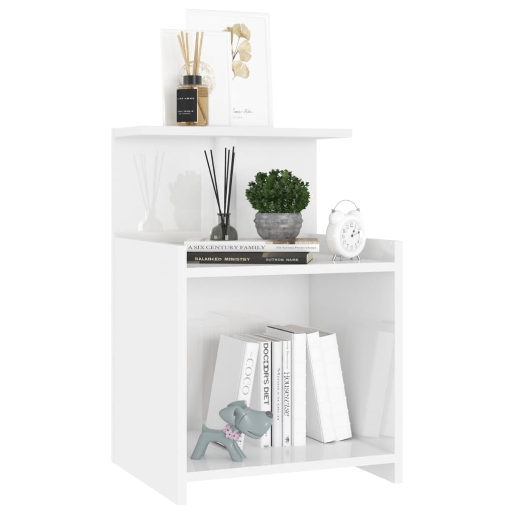 8720286557921_g_en_hd_3 vidaXL Bed Cabinet High Gloss White 40x35x60 cm Engineered Wood - Image 6