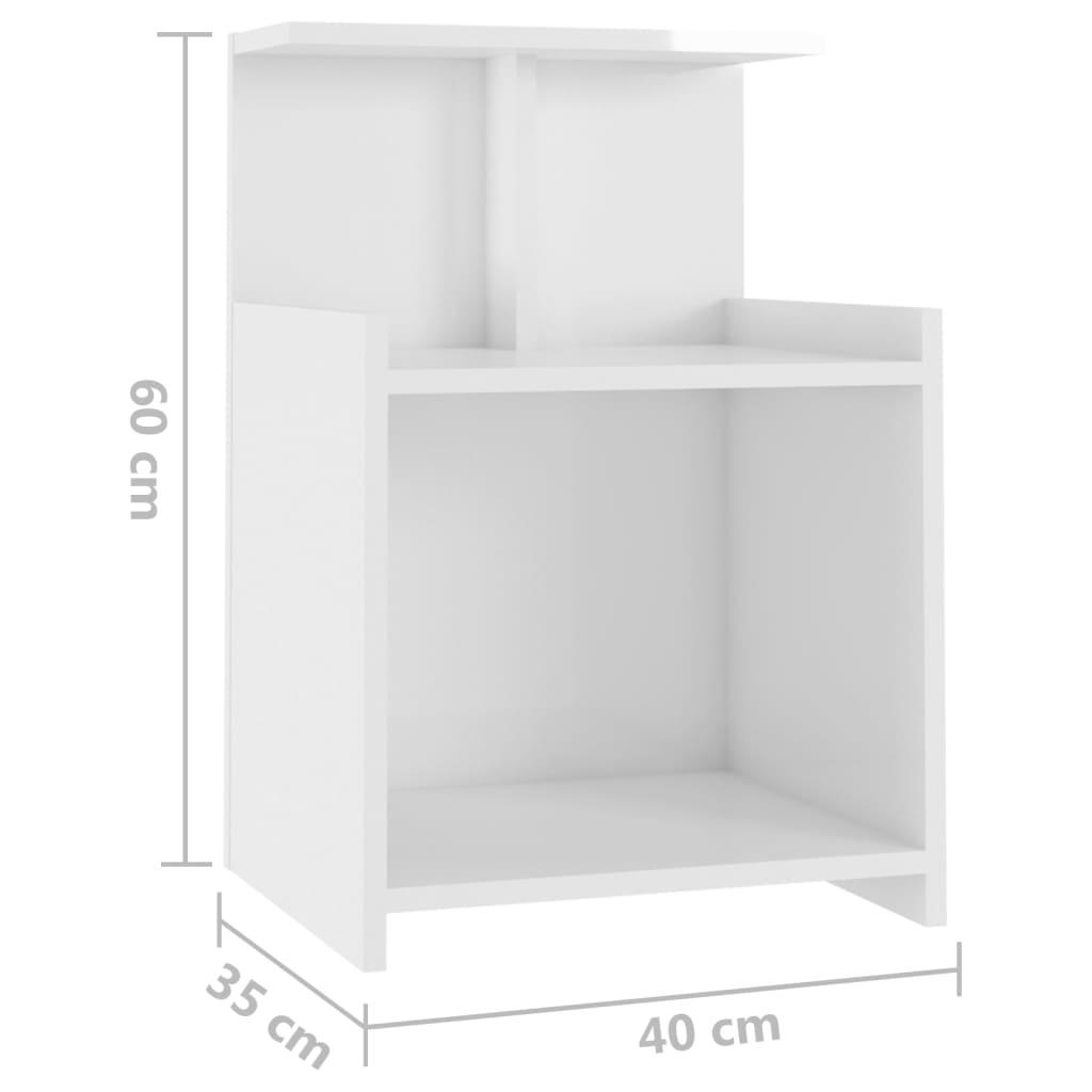 8720286557921_g_en_hd_4 vidaXL Bed Cabinet High Gloss White 40x35x60 cm Engineered Wood - Image 7