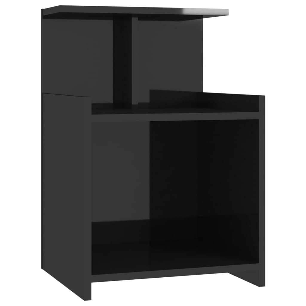 8720286557945_a_en_hd_1 vidaXL Bed Cabinet High Gloss Black 40x35x60 cm Engineered Wood - Image 2