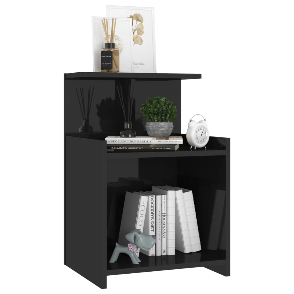 8720286557945_g_en_hd_3 vidaXL Bed Cabinet High Gloss Black 40x35x60 cm Engineered Wood - Image 6