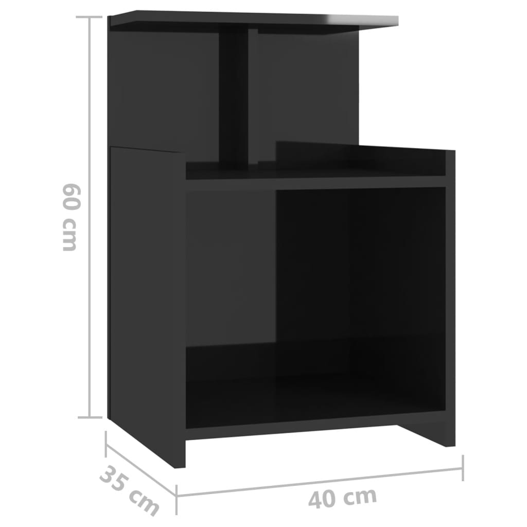 8720286557945_g_en_hd_4 vidaXL Bed Cabinet High Gloss Black 40x35x60 cm Engineered Wood - Image 7