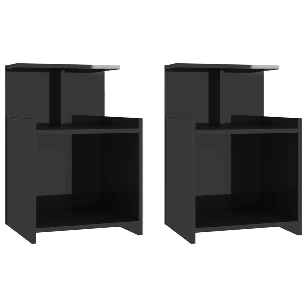 8720286557952_a_en_hd_1 vidaXL Bed Cabinets 2 pcs High Gloss Black 40x35x60 cm Engineered Wood - Image 2