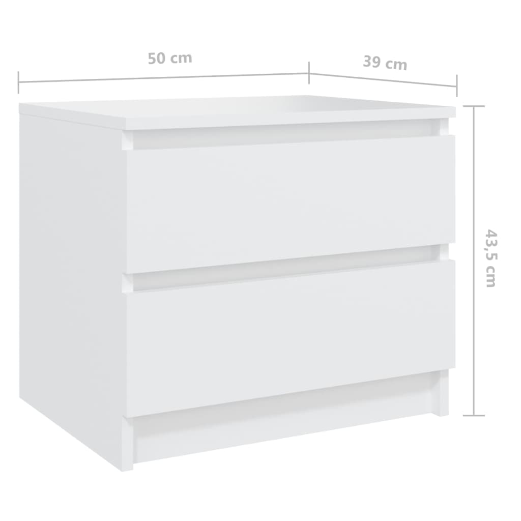 8720286557990_g_en_hd_6 vidaXL Bed Cabinets 2 pcs White 50x39x43.5 cm Engineered Wood - Image 7