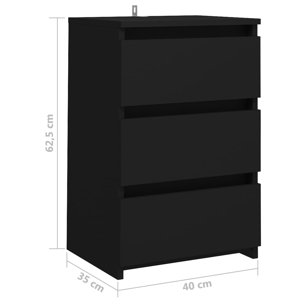 8720286558188_g_en_hd_5 vidaXL Bed Cabinet Black 40x35x62.5 cm Engineered Wood - Image 8
