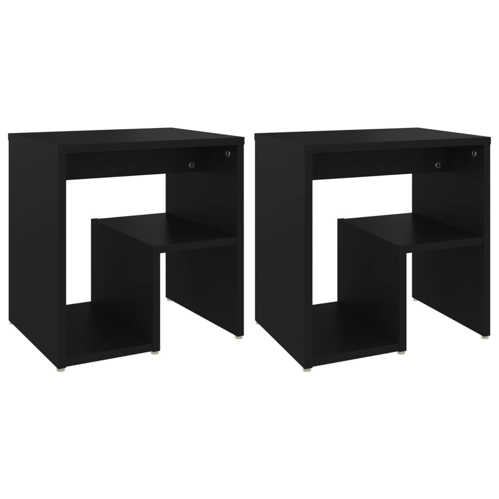 8720286558379_a_en_hd_1 vidaXL Bed Cabinets 2 pcs Black 40x30x40 cm Engineered Wood - Image 2