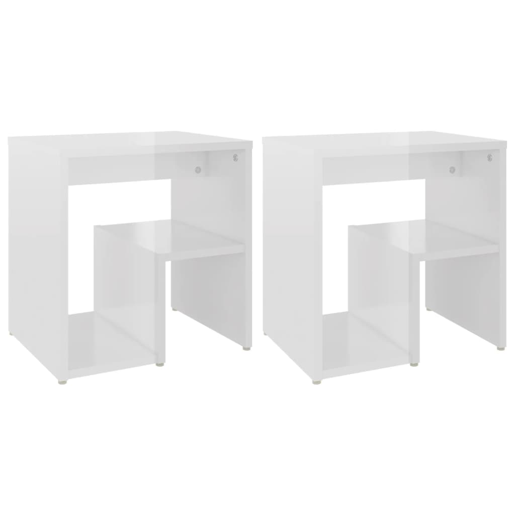8720286558478_a_en_hd_1 vidaXL Bed Cabinets 2 pcs High Gloss White 40x30x40 cm Engineered Wood - Image 2