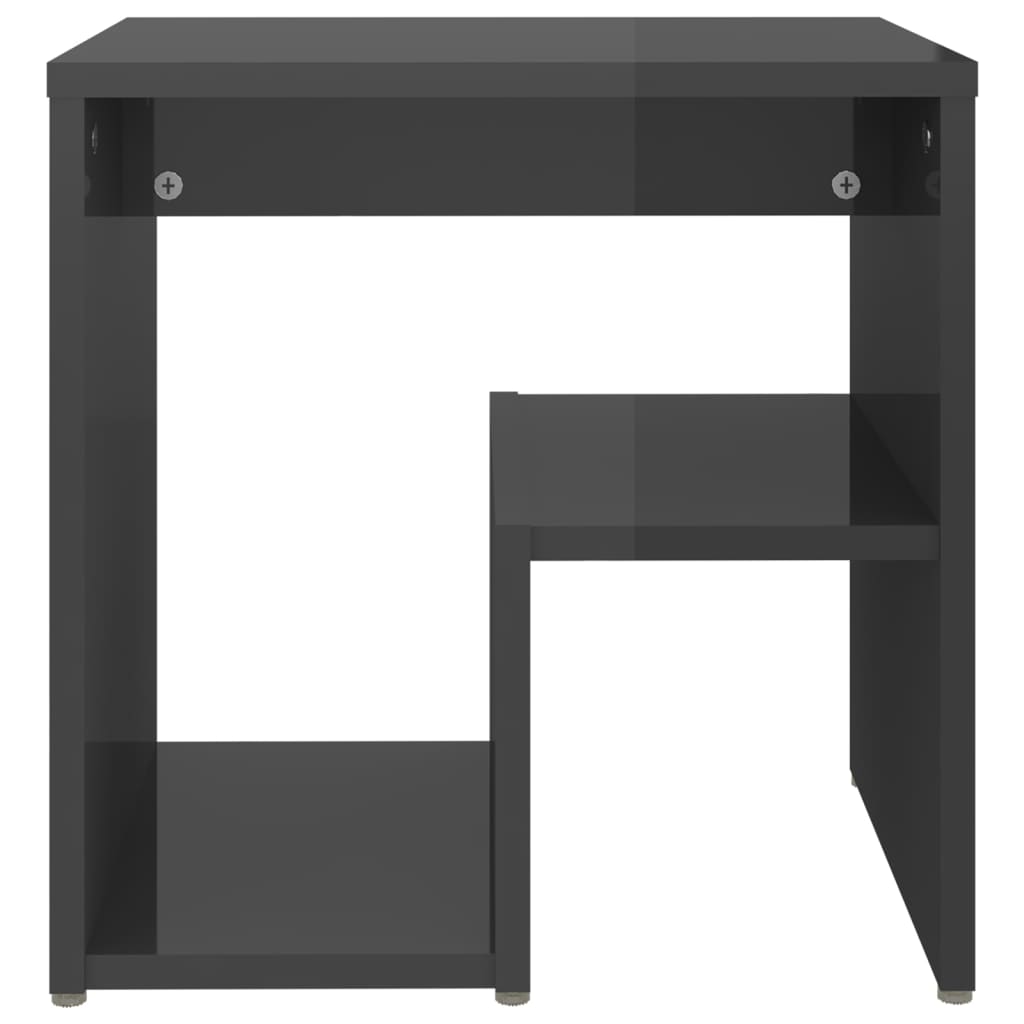 8720286558515_g_en_hd_2 vidaXL Bed Cabinets 2 pcs High Gloss Grey 40x30x40 cm Engineered Wood - Image 4