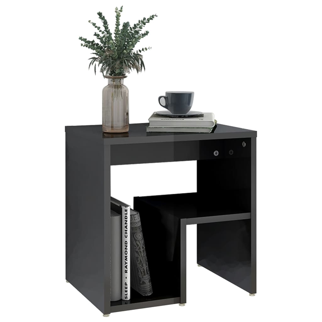 8720286558515_g_en_hd_5 vidaXL Bed Cabinets 2 pcs High Gloss Grey 40x30x40 cm Engineered Wood - Image 7