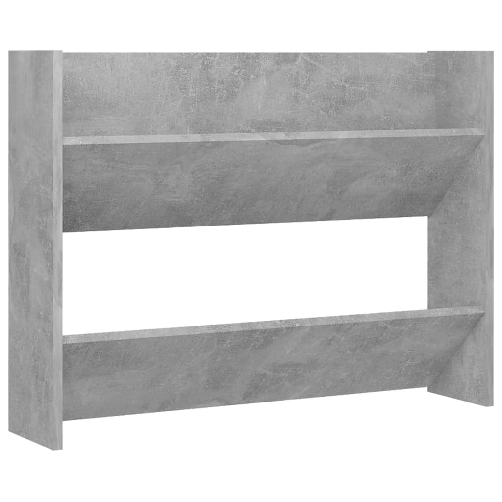 8720286559505_a_en_hd_1 vidaXL Wall Shoe Cabinet Concrete Grey 80x18x60 cm Engineered Wood - Image 2