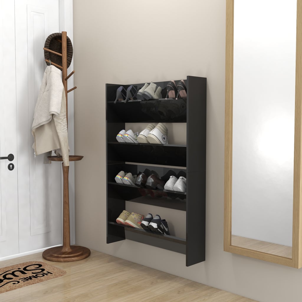 8720286559574_g_en_hd_1 vidaXL Wall Shoe Cabinets 2 pcs High Gloss Black 80x18x60 cm Engineered Wood - Image 3