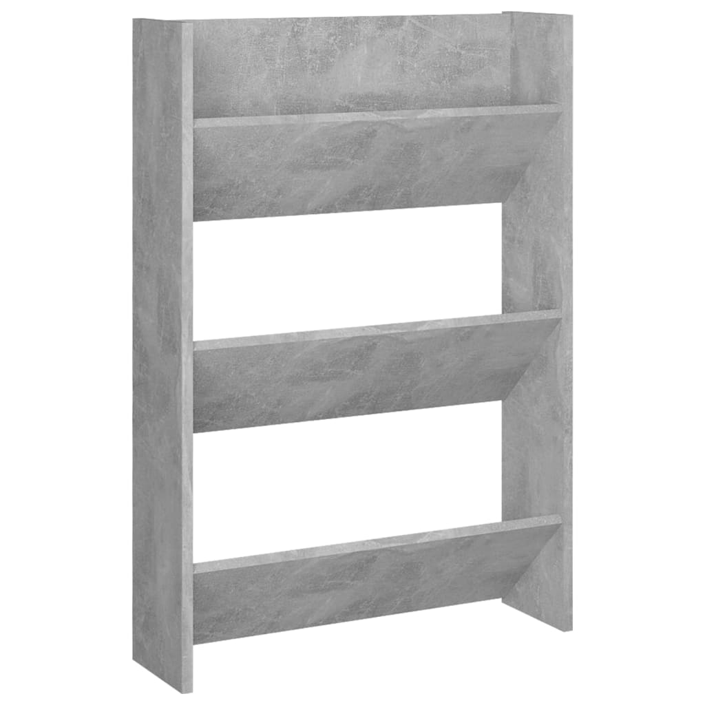 8720286559680_a_en_hd_1 vidaXL Wall Shoe Cabinet Concrete Grey 60x18x90 cm Engineered Wood - Image 2