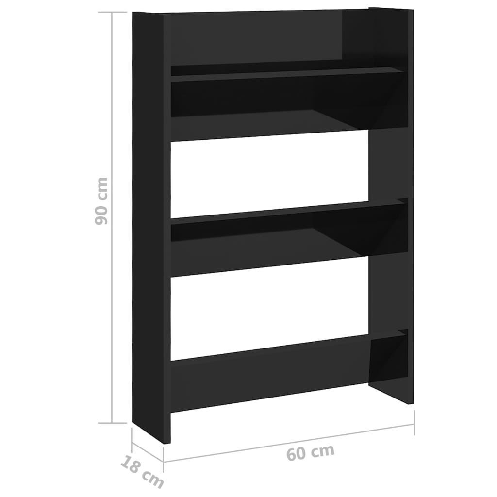 8720286559741_g_en_hd_4 vidaXL Wall Shoe Cabinet High Gloss Black 60x18x90 cm Engineered Wood - Image 7